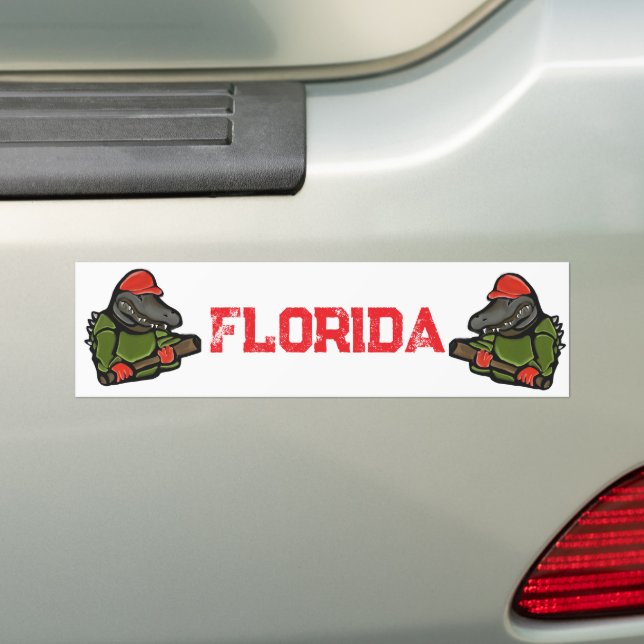 AUTOCOLLANT DE VOITURE ALLIGATOR TRUMP 2025 (En voiture)