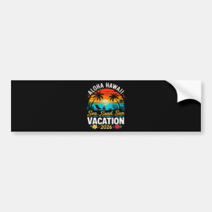 Autocollant De Voiture Aloha Hawaii Mer Sable Soleil 2026