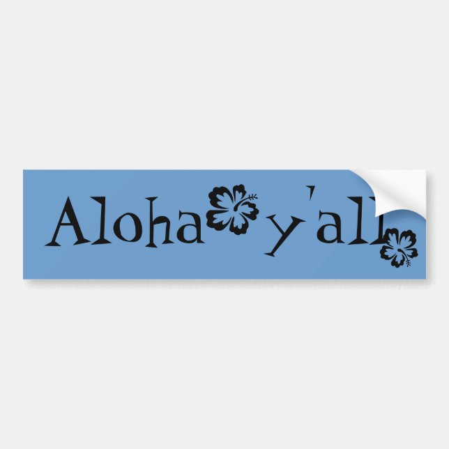 Autocollant De Voiture Aloha vous (Devant)