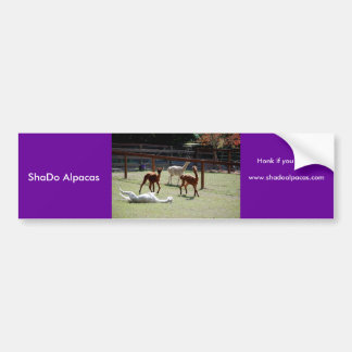 Autocollant De Voiture Alpaga de ShaDo, cornement si vous Pronk !