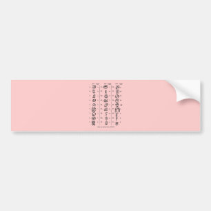 Autocollant De Voiture Alphabet maya