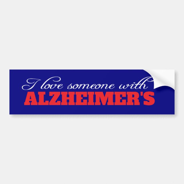 Autocollant De Voiture  Alzheimer's Syndrome mental health (Devant)