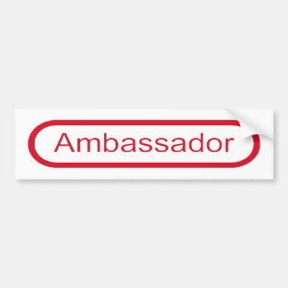 Autocollant De Voiture Ambassadeur