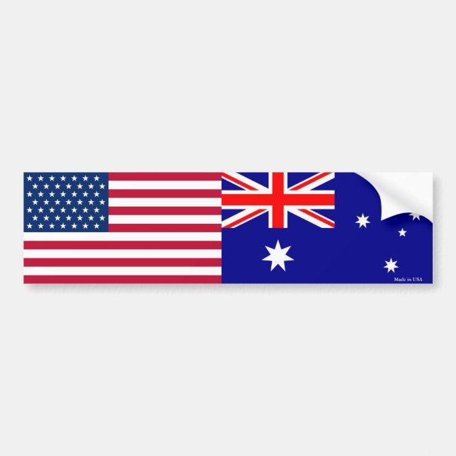 Autocollant De Voiture Américain et Australien marque l'adhésif pour (Devant)