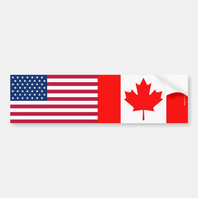 Autocollant De Voiture Américain et Canadien marque l'adhésif pour (Devant)