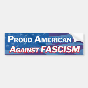 Autocollant De Voiture Américain fier contre le facism