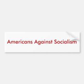Autocollant De Voiture Américains contre le socialisme