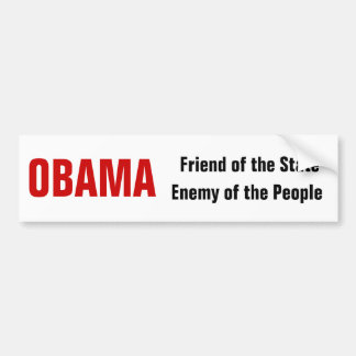 Autocollant De Voiture Ami ou ennemi d'OBAMA ?