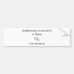 Autocollant De Voiture Amie ou théâtre de sélection
