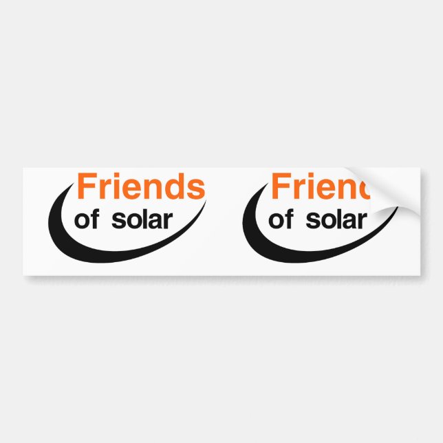 Autocollant De Voiture Amis de solaire (Devant)