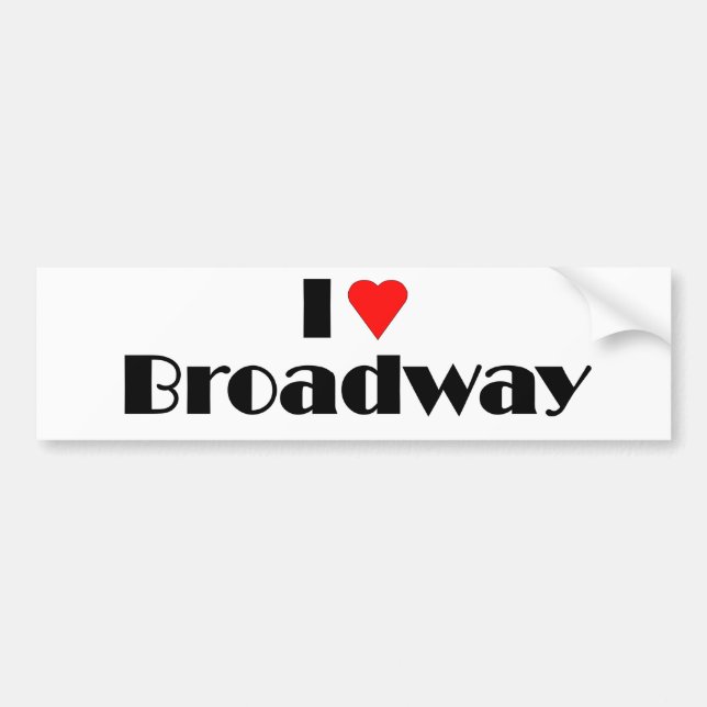 Autocollant De Voiture Amour Broadway (Devant)