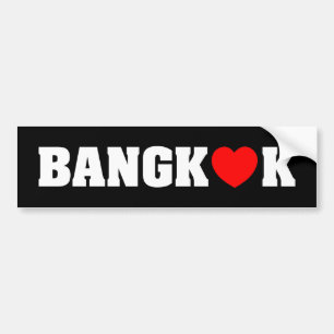 AUTOCOLLANT DE VOITURE AMOUR DE BANGKOK