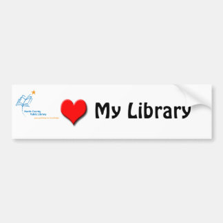 Autocollant De Voiture Amour de bibliothèque de HCPL