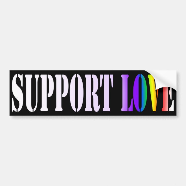 Autocollant De Voiture Amour de soutien (Devant)