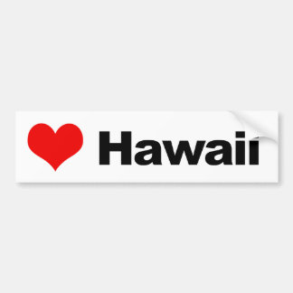 Autocollant De Voiture Amour Hawaï