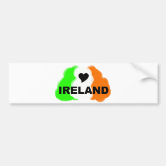 AUTOCOLLANT DE VOITURE AMOUR IRLANDE