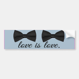 Autocollant De Voiture AMOUR NOEUD PAPILLON L'AMOUR C'EST L'AMOUR --.png