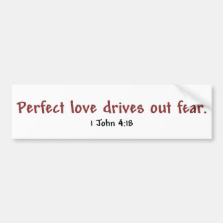 Autocollant De Voiture Amour parfait (blanc)
