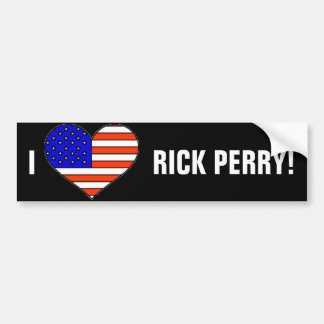 AUTOCOLLANT DE VOITURE AMOUR RICK PERRY