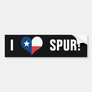 AUTOCOLLANT DE VOITURE AMOUR SPUR, TX