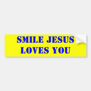 AUTOCOLLANT DE VOITURE AMOURS DE JÉSUS DE SOURIRE VOUS
