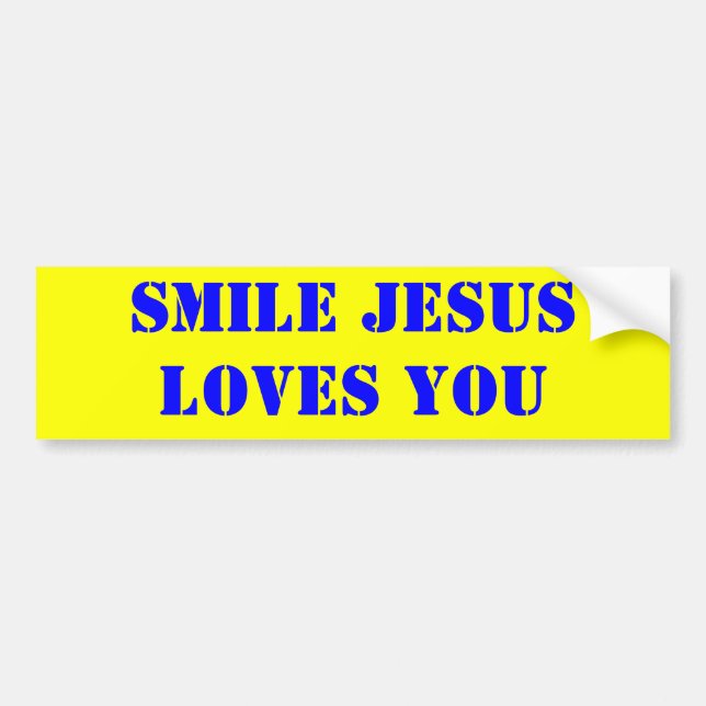 AUTOCOLLANT DE VOITURE AMOURS DE JÉSUS DE SOURIRE VOUS (Devant)