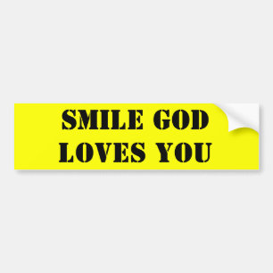 AUTOCOLLANT DE VOITURE AMOURS DE JÉSUS DE SOURIRE VOUS