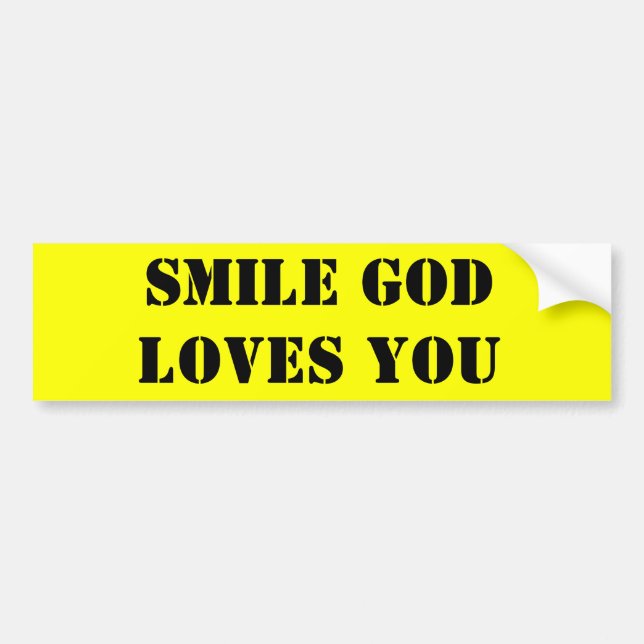 AUTOCOLLANT DE VOITURE AMOURS DE JÉSUS DE SOURIRE VOUS (Devant)