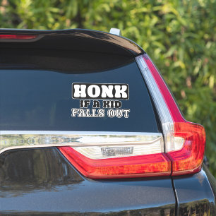 Autocollant de voiture amusant - 'Honk Si un enfan