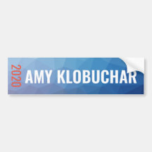 Amy Klobuchar 2020 géométriques bleus