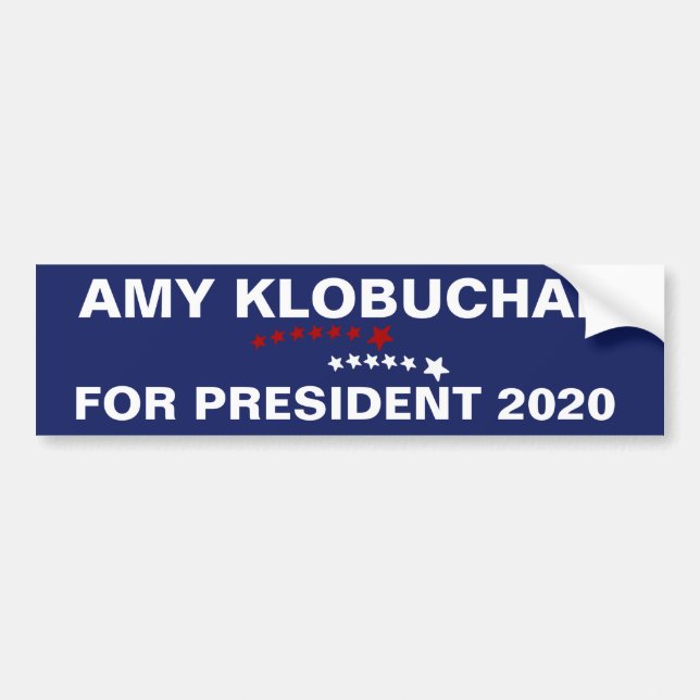 Autocollant De Voiture Amy Klobuchar pour le président 2020 (Devant)