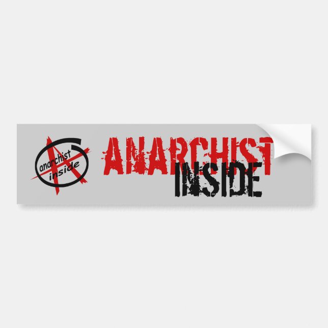 Autocollant De Voiture Anarchiste à l'intérieur (Devant)