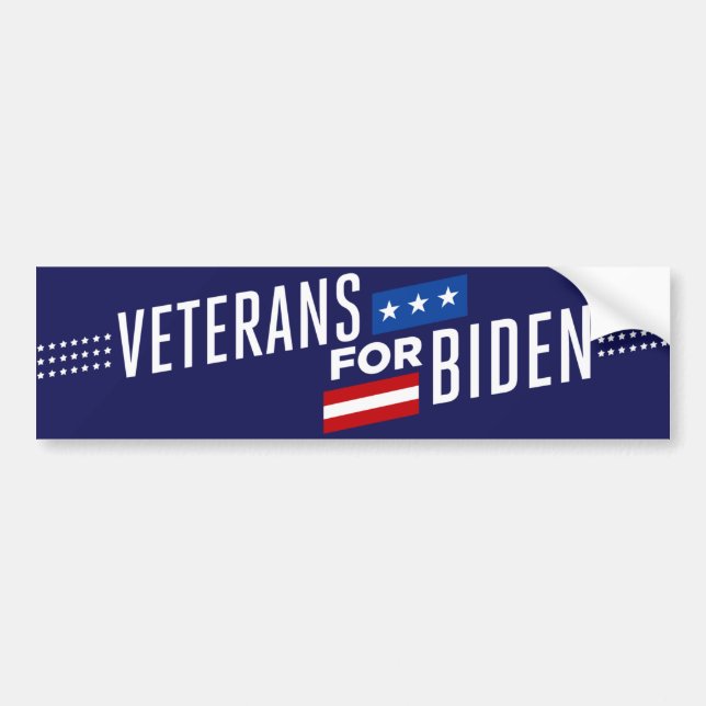 Autocollant De Voiture Anciens combattants pour Biden 2024 (Devant)
