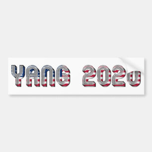 Autocollant De Voiture Andrew Yang candidat démocrate à la présidentielle