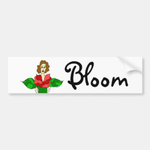 Autocollant De Voiture Ange "fleur " de jardin