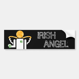 Autocollant De Voiture ange irlandais
