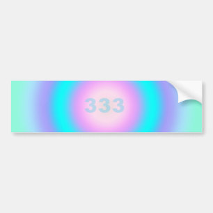Autocollant De Voiture Angel Numbers 333 - Creativity & Action 