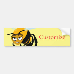 Autocollant De Voiture Angry Bee Thunder_Cove