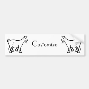 Autocollant De Voiture Animal de chèvre Thunder_Cove