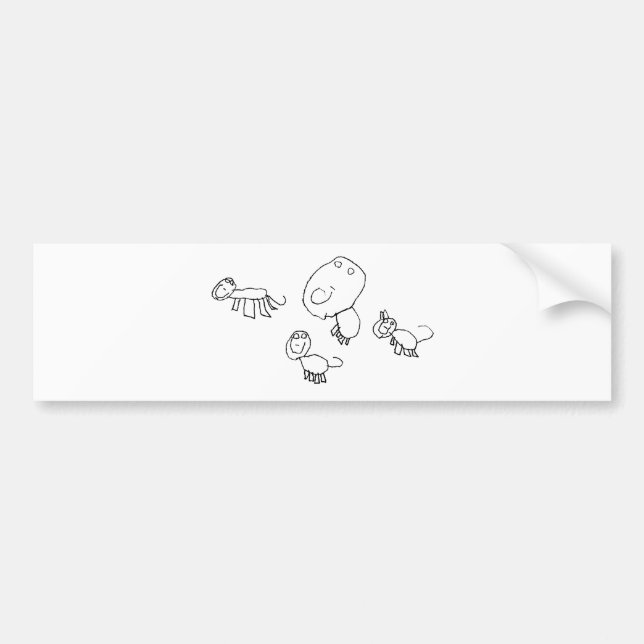 Autocollant De Voiture Animaux (Devant)
