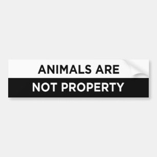 Autocollant De Voiture animaux ne sont pas propriété végétalien