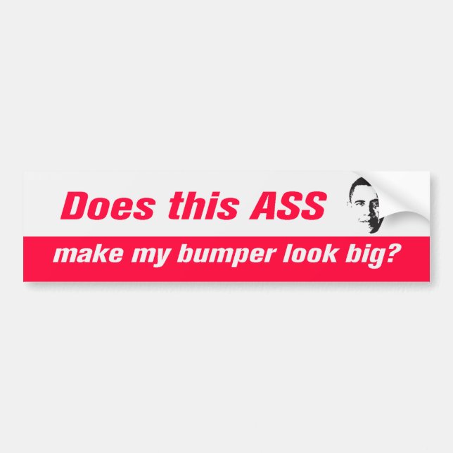 Autocollant De Voiture Anti adhésif pour pare-chocs d'Obama (Devant)