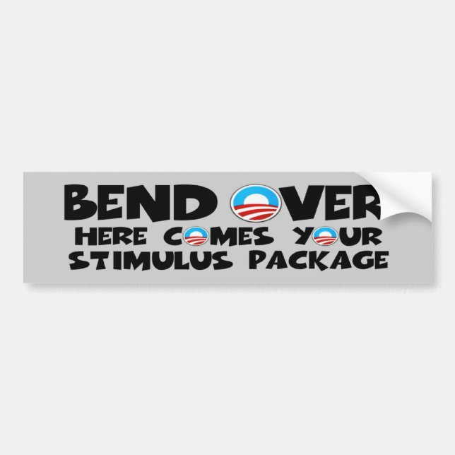 Autocollant De Voiture Anti courbure d'Obama au-dessus de paquet de (Devant)