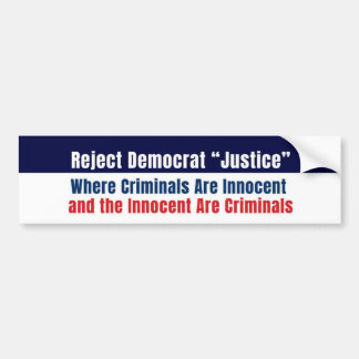 Autocollant De Voiture Anti-Democrat Conservative Sticker