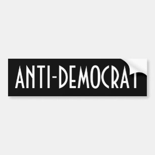 Autocollant De Voiture Anti-Démocrate