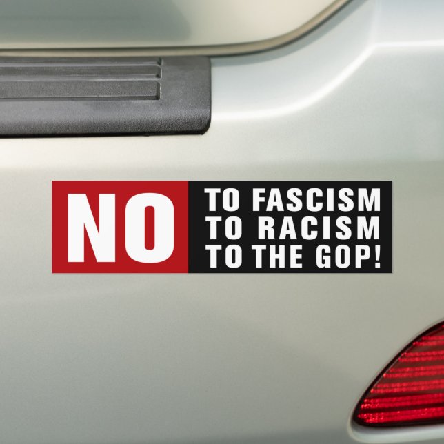 Autocollant De Voiture Anti-fascisme Anti-Racisme Anti-Républicain (En voiture)