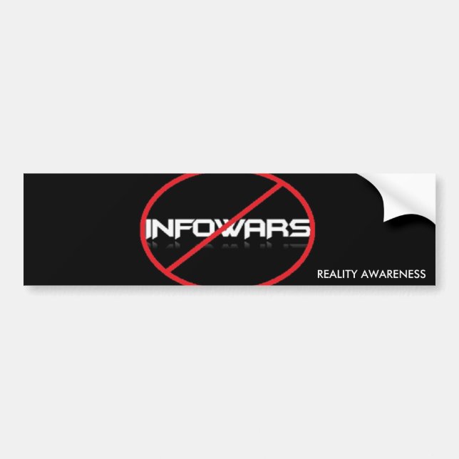 Autocollant De Voiture Anti-Infowars adhésif pour pare-chocs (Devant)