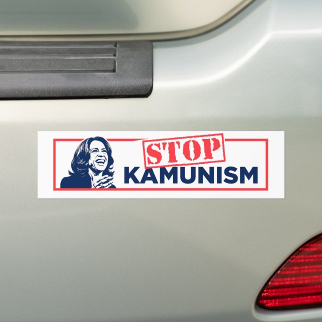 Autocollant De Voiture Anti-Kamala Socialisme Communisme Arrêter le Kamun (En voiture)