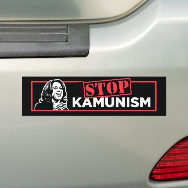 Autocollant De Voiture Anti-Kamala Socialisme Communisme Arrêter le Kamun (En voiture)