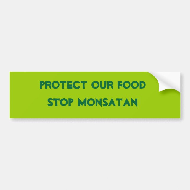 Autocollant De Voiture Anti Monsanto (Devant)